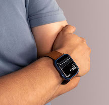 apple watch on hand